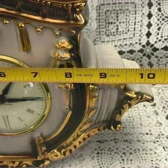 Antique Vintage Sessions Ceramic Table  Clock Oxford Metal Spinning
Clock - Picture 16 of 17